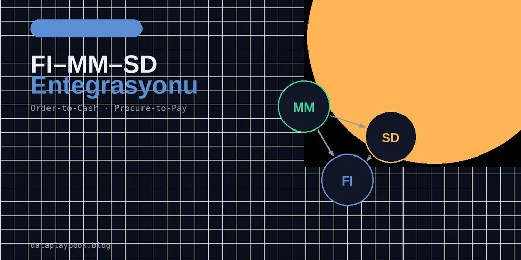 SAP FI-MM-SD Entegrasyonu: Uçtan Uca Sipariş-Tahsilat Döngüsü (O2C)