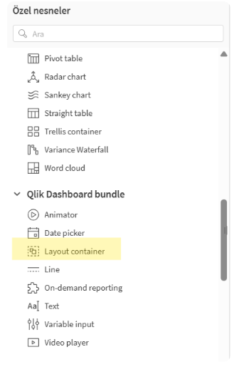 Qlik Sense Veri Bağlantıları Ekranı